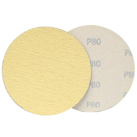 Product Image of 5" Gold Hook and Loop A/O Sanding Discs - 80 Grit - 100 Pack